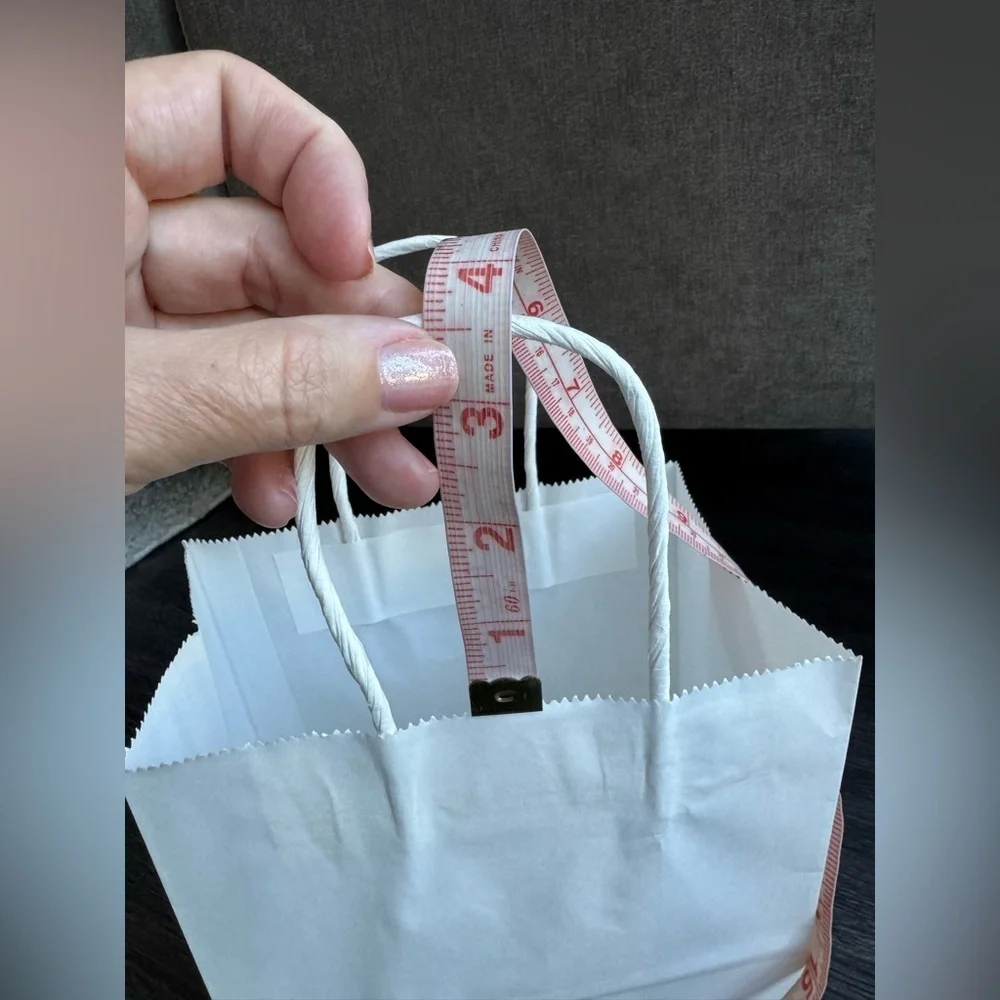 New White Gift Bags Paper Bags Set of 20 small
